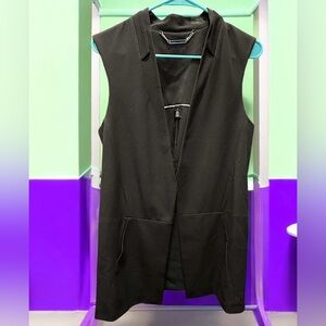 White House black market Elegant Vest blazer sleeveless with pockets size 6